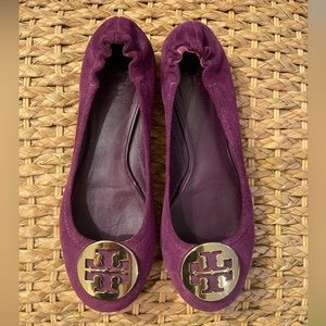 Tory Burch purple velvet flats!